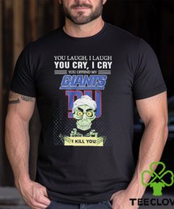 Jeff Dunham You Laugh I Laugh You Offend My New York Giants I Kill You Logo T Shirt