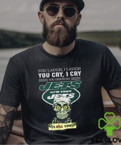 Jeff Dunham You Laugh I Laugh You Offend My New York Jets I Kill You Logo T Shirt