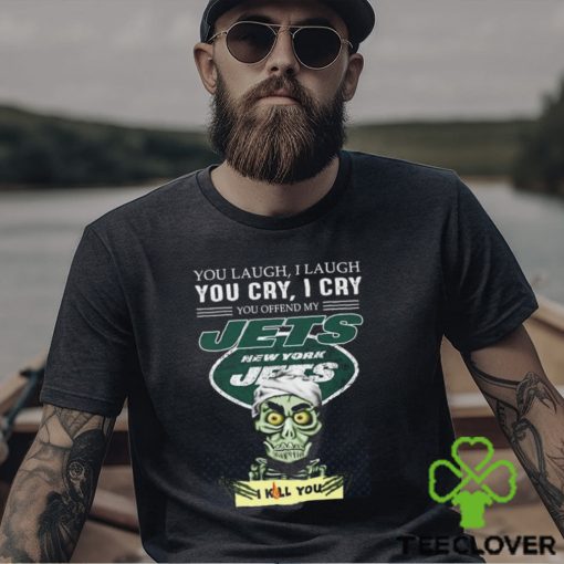 Jeff Dunham You Laugh I Laugh You Offend My New York Jets I Kill You Logo T Shirt