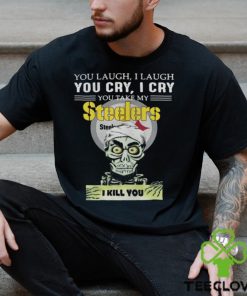 Jeff Dunham You Laugh I Laugh You Offend My Pittsburgh Steelers I Kill You Logo T Shirt
