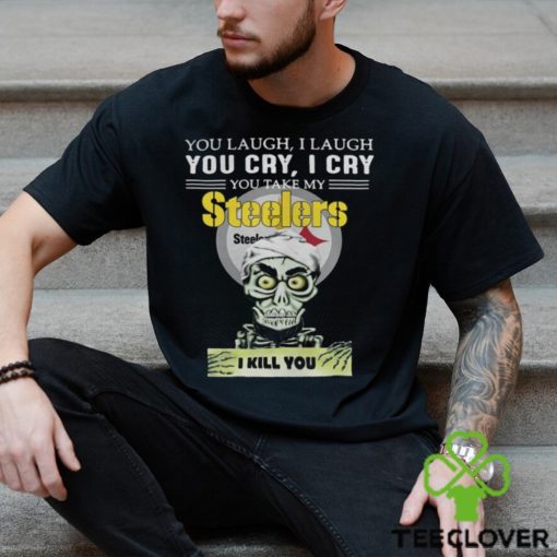 Jeff Dunham You Laugh I Laugh You Offend My Pittsburgh Steelers I Kill You Logo T Shirt
