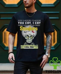 Jeff Dunham You Laugh I Laugh You Offend My Pittsburgh Steelers I Kill You Logo T Shirt