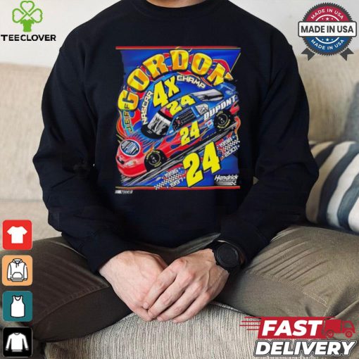 Jeff Gordon #24 4X NASCAR Champ Dupont Black T shirt