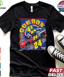 Jeff Gordon #24 4X NASCAR Champ Dupont Black T shirt