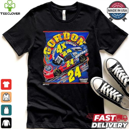 Jeff Gordon #24 4X NASCAR Champ Dupont Black T shirt