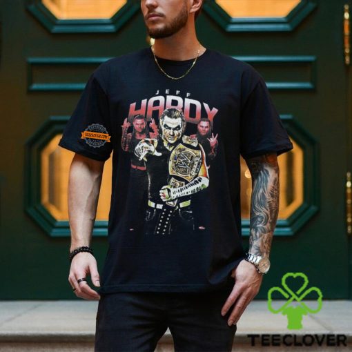 Jeff Hardy Championship Belt Painted Face Mens Black T shirt
