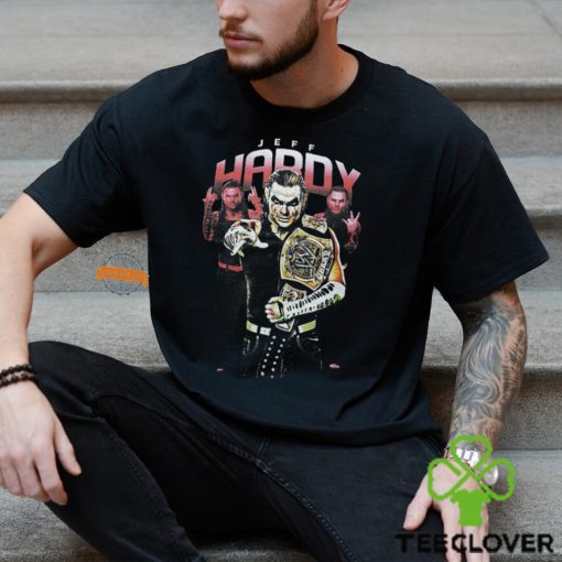 Jeff Hardy Championship Belt Painted Face Mens Black T shirt