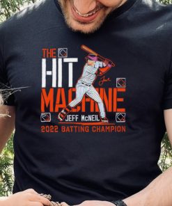 Jeff McNeil New York Mets the hit machine 2022 batting Champion signature shirt