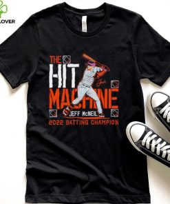 Jeff McNeil New York Mets the hit machine 2022 batting Champion signature hoodie, sweater, longsleeve, shirt v-neck, t-shirt