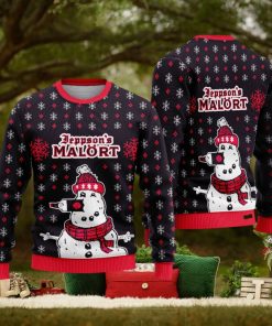 Jeppson’s Malort Snowman Ugly Christmas Sweater 1 Jeppson’s Malort Snowman Ugly Christmas Sweater