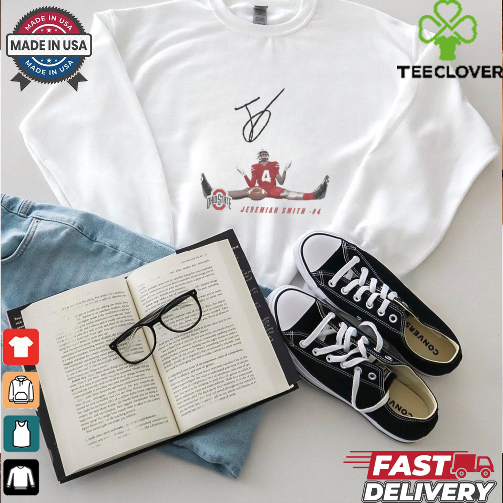 Jeremiah Smith #4 Ohio State Buckeyes Signature T shirts Jeremiah Smith #4 Ohio State Buckeyes Signature T shirts