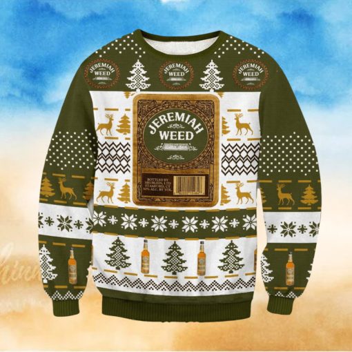 Jeremiah Weed Bourbon Knitting Pattern Ugly Christmas Sweater