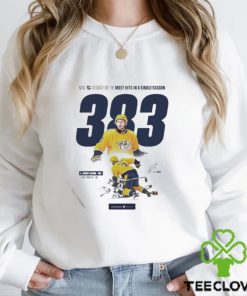 Jeremy Lauzon Nashville Predators Just Broke The NHL Record For The Most Hits In A Single Season 383 T Shirt 3 Jeremy Lauzon Nashville Predators Just Broke The NHL Record For The Most Hits In A Single Season 383 T Shirt
