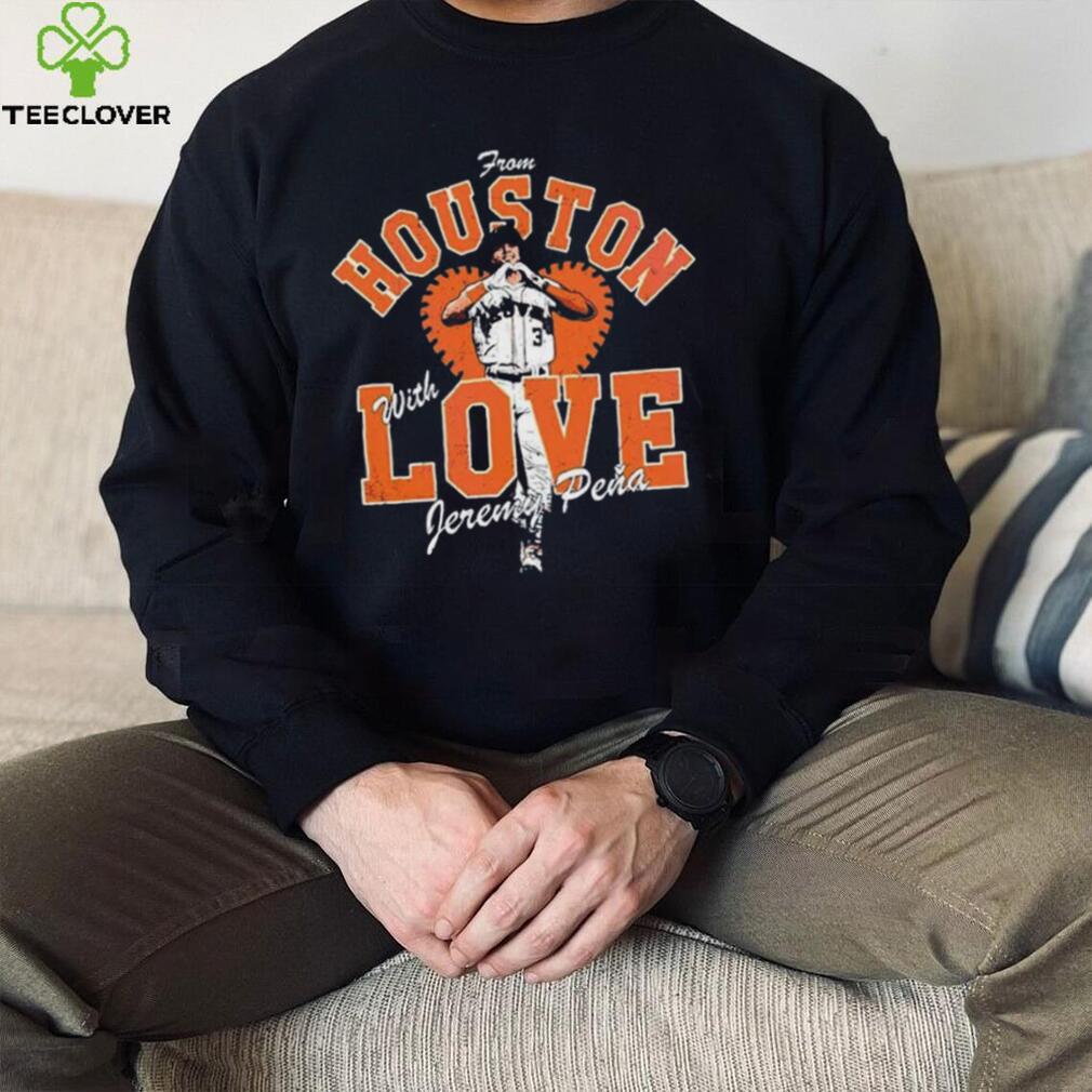 Official Peace Love Houston Astros Shirt - Thefirsttees