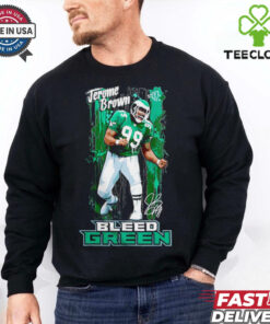 Jerome Brown Philadelphia Eagles Bleed green shirt