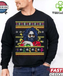 Jerry Garcia Christmas shirt Black Men All size T shirt