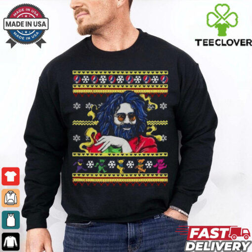 Jerry Garcia Christmas shirt Black Men All size T shirt