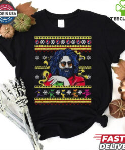 Jerry Garcia Christmas shirt Black Men All size T shirt