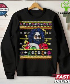 Jerry Garcia Christmas shirt Black Men All size T shirt