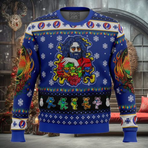 Jerry Garcia Grateful Dead ugly sweater christmas