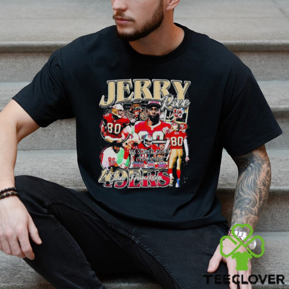 Jerry Rice San Francisco 49ers 3x Super Bowl Champion Football Logo Vintage 2023 Shirt Jerry Rice San Francisco 49ers 3x Super Bowl Champion Football Logo Vintage 2023 Shirt