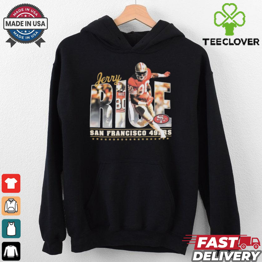 Jerry Rice San Francisco 49ers Mitchell & Ness Classic Photo T Shirt Jerry Rice San Francisco 49ers Mitchell & Ness Classic Photo T Shirt