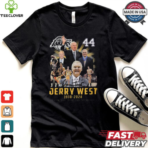 Jerry West 1938 2024 thank you for the memories signatures shirt