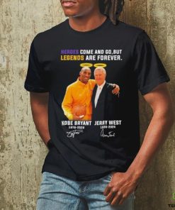 Jerry West And Kobe Bryant Los Angeles Lakers Heroes Come And Go, But Legends Are Forever Signatures Shirt 2 Jerry West And Kobe Bryant Los Angeles Lakers Heroes Come And Go, But Legends Are Forever Signatures Shirt
