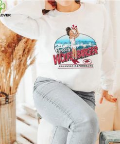 Jersey Wolfenbarger Arkansas Razorbacks Caricature T shirt 2 Jersey Wolfenbarger Arkansas Razorbacks Caricature T shirt
