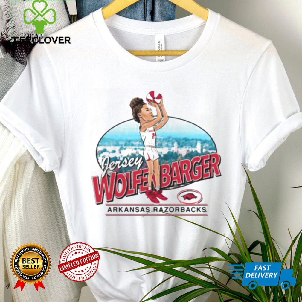 Jersey Wolfenbarger Arkansas Razorbacks Caricature T shirt Jersey Wolfenbarger Arkansas Razorbacks Caricature T shirt