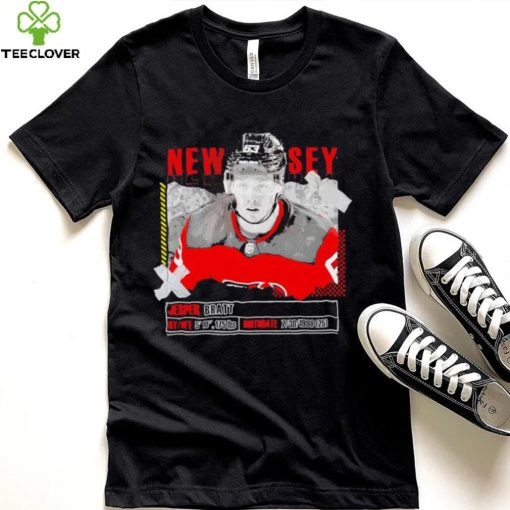 Jesper Bratt New Jersey Devils ice hockey player information paper hoodie, sweater, longsleeve, shirt v-neck, t-shirt