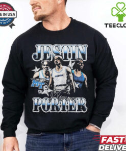 Jestin Porter Middle Tennessee Blue Raiders 90s Graphic Players Signature t shirt