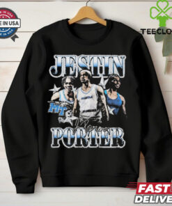 Jestin Porter Middle Tennessee Blue Raiders 90s Graphic Players Signature t shirt