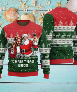 Jesus And Santa Christmas Bros Ugly Christmas Sweater
