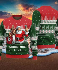 Jesus And Santa Christmas Bros Ugly Christmas Sweater