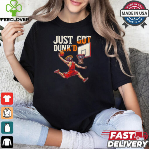 Jesus Basketball Just Got Dunked Jesus Dunking Baptism Playing Basketball 2024 Shirt