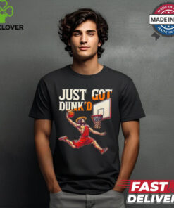 Jesus Basketball Just Got Dunked Jesus Dunking Baptism Playing Basketball 2024 Shirt