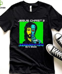 Jesus Christ 2 judgement day 8 bit he’s back hoodie, sweater, longsleeve, shirt v-neck, t-shirt