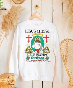 Jesus Christ Bible Signing At Quiznos Dbl Sided Shirt