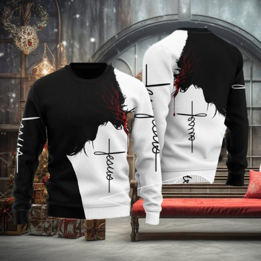 Jesus Christ Shadow Ugly Christmas Sweater