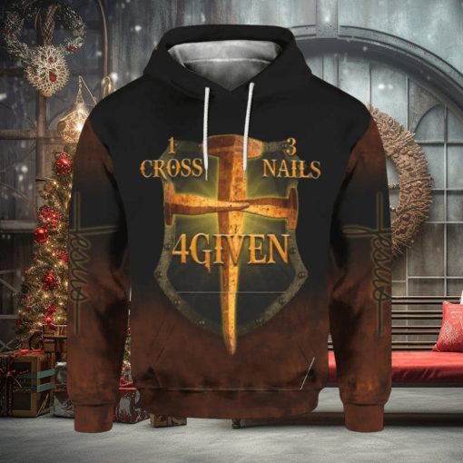 Jesus Cross Nails Given 3d All Over Print Hoodie