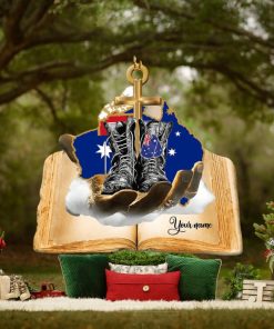 Jesus Hands Holding Australia Veteran Ornament