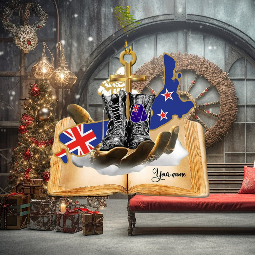 Jesus Hands Holding New Zealand Veteran Ornament Jesus Hands Holding New Zealand Veteran Ornament