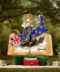 Jesus Hands Holding New Zealand Veteran Ornament
