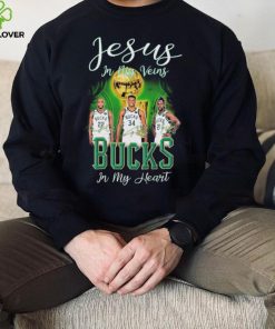 Jesus In My Veins Milwaukee Bucks In My Heart Shirt