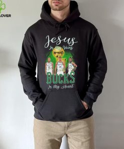 Jesus In My Veins Milwaukee Bucks In My Heart Shirt