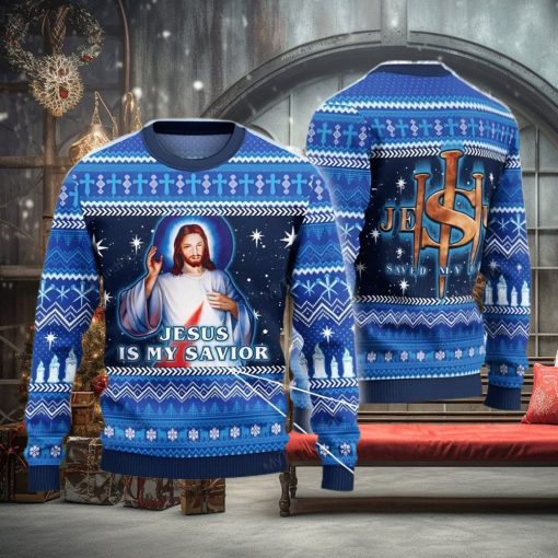 Jesus Is My Savior Ugly Christmas Sweater 3D Gift For Men And Women