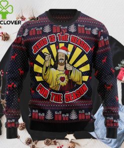 Jesus Is The Reason For The Season Ugly Christmas Sweater, Xmas Sweatshirt