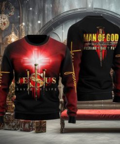 Jesus Man Of God Ugly Christmas Sweater Gift For Men And Women