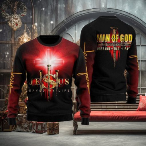 Jesus Man Of God Ugly Christmas Sweater Gift For Men And Women